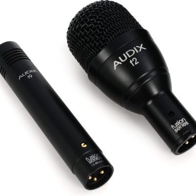 AUDIX FP7 Fusion Series 7-piece Drum Mic Kit for Kick, Snare, Toms, and Overheads with Travel Case – Black