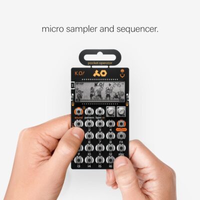 teenage engineering pocket operator PO-33 K.O.! micro sampler and drum machine with built-in microphone, sequencer and effects