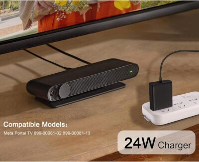 71ywJUoeqCL. AC SL1500 24W Charger Compatible with Facebook meta Portal tv Power Cord 899-00081-02 899-00081-13 am24a-120f (only for Portal tv not fit Portal Display)