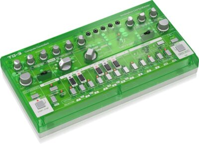 Behringer TD-3-LM Analog Bass Line Synthesizer with VCO, VCF, 16-Step Sequencer, Distortion Effects and 16-Voice Poly Chain