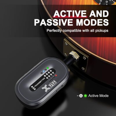 71z9ELfqGsL. AC SL1500 Xvive A58 Wireless Guitar System with 5.8GHz Transmitter and Receiver