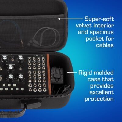 ANALOG CASES Moog Mother-32 / DFAM/Subharmonicon Case – Custom-Fitted Compact PULSE Hard Case for Travel