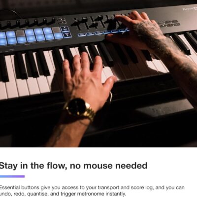 Novation FLkey 61 MIDI Keyboard – Seamless FL Studio Integration with Chord Mode and Scale Mode. All the software you need for Music Production
