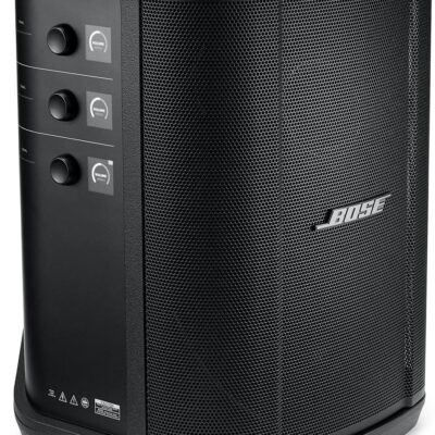 Bose S1 Pro+ All-in-One PA Speaker – Powered, Wireless PA System, Multiple Positioning Options, Ergonomic Carry Handle, Up to 11 Hours of Playtime, Black