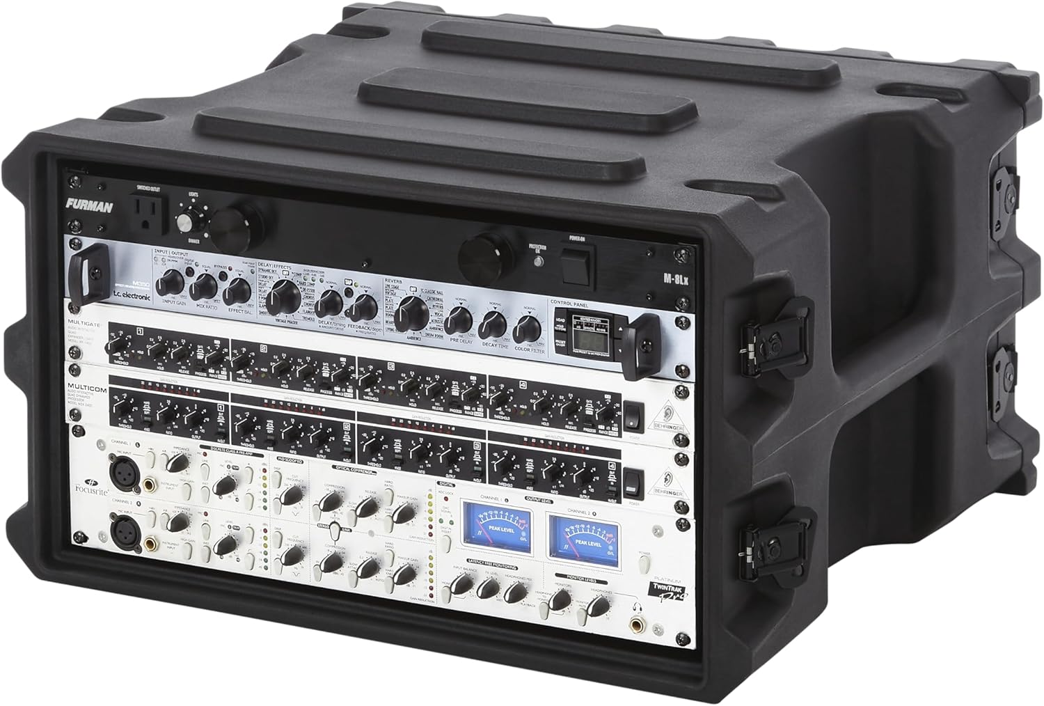 Gator Cases Pro Series 6U Rack Case with Standard 19 Depth, Roto Molded Made in USA (G-PRO-6U-19)