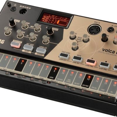 Korg Volca Drum Digital Percussion Synthesizer w/ 16-step Sequencer and Active Step