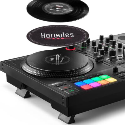 812MaqDz9eL. AC SL1500 Hercules DJControl Inpulse T7, 2 Deck Motorized DJ Controller with built in STEMS Control, Serato DJ and DJUCED included