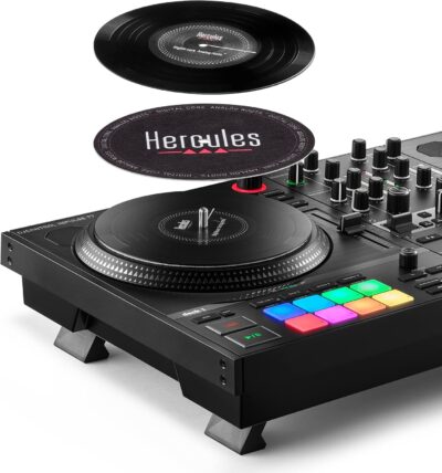 812MaqDz9eL. AC SL1500 Hercules DJControl Inpulse T7, 2 Deck Motorized DJ Controller with built in STEMS Control, Serato DJ and DJUCED included