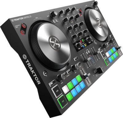 Native Instruments Traktor Kontrol S2 Mk3 DJ Controller and Pioneer DJ CUE1 On-Ear DJ Headphone