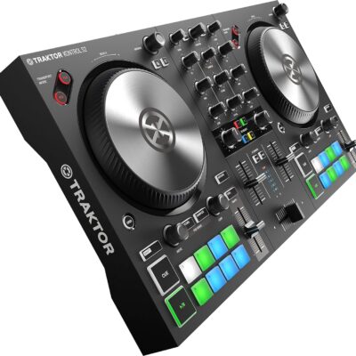 Native Instruments Traktor Kontrol S2 Mk3 DJ Controller and Pioneer DJ CUE1 On-Ear DJ Headphone