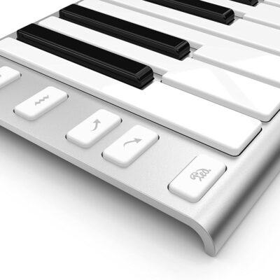 Xkey 25 USB MIDI Keyboard – Apple-Style Ultra-Thin Aluminum Frame, 25 Full-Size Velocity-Sensitive Keys, Polyphonic Aftertouch, Ultra-Low Latency, Simply Plug & Play on iPad, iPhone, Mac, PC