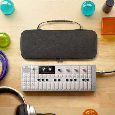 GEEKRIA Hard Shell Travel Case Compatible with Teenage Engineering OP-1 Field/OP-1/ OP-XY Portable Synthesizer, Audio Sampler Carrying Bag (Dark Gray)