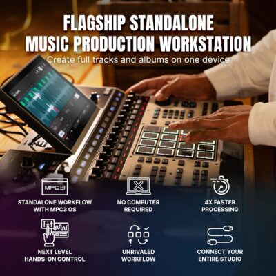 813DpuCBxOL. AC SL1500 Akai Professional MPC XL Standalone Music Production Center for Sampling and Sequencing with 10.1-inch Touchscreen, 3D MPCe Pads, 8-Core CPU, 16GB RAM, 256GB SSD