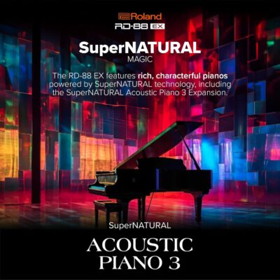 Roland RD-88 EX Stage Piano | 88-Note Keyboard with Expanded Sounds & Supreme Durability | SuperNATURAL Technology | ZEN-Core Engine with Over 3000 Onboard Sounds | Onboard Stereo Speakers