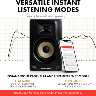 813jkEbf8uL. AC SL1500 Denon DJ SC Live 4 DJ Controller and M-AUDIO Forty Sixty Pair Studio Monitors for Studio Recording, Music Production, Podcasting, Streaming