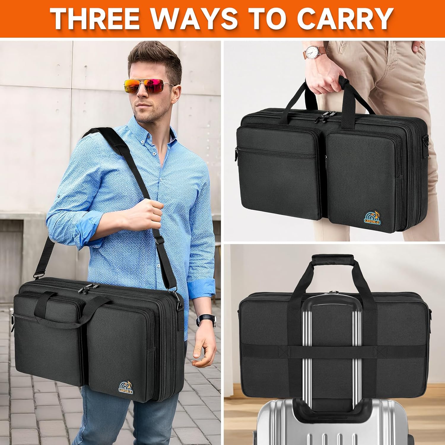 DJ Controller Case Compatible with Pioneer DDJ-FLX4/DDJ-REV1/DDJ-400/DDJ-SB3/DDJ-RB,Padded DJ Controller Storage Bag Fits for Numark Mixtrack Pro FX/Platinum FX/Roland DJ-202 (21.5 x 12 x 2.5 in)