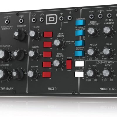 814jik3OXXL. AC SL1500 Behringer MODEL D Authentic Analog Synthesizer with 3 VCOs, Ladder Filter, LFO and Eurorack Format
