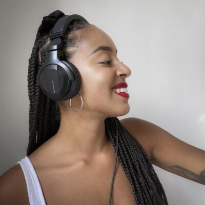 814m7Ab4orL. AC SL1500 Pioneer DJ HDJ-CUE1 On-Ear Wired Headphones, Dark Silver