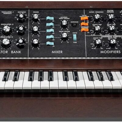 8152D5F7oL. AC SL1500 Moog Minimoog Model D Analog Synthesizer – Appalachian Cherry Bundle with Patch Cables, MIDI Cable and Austin Bazaar Polishing Cloth