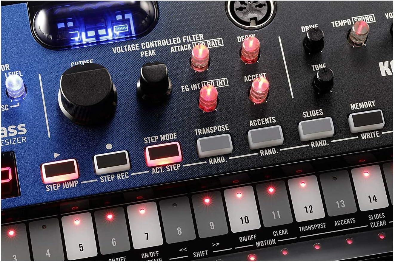 Korg Volca Nubass Vacuum Tube Synthesizer Oscillator Circuit w/ 16-step Sequencer and Low-pass Filter