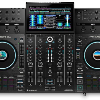 Denon DJ PRIME 4+ Standalone DJ Controller with Stem Separation on 4 Decks, Wi-Fi Streaming, Drop Sampler Mixer, 10.1 Touchscreen, Light Control