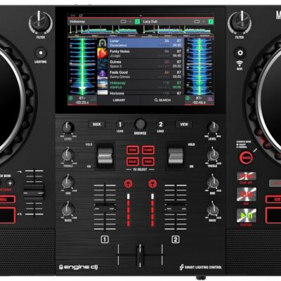 Numark Mixstream Pro+ DJ Controller with Stem Separation, 2 Decks, Wi-Fi Streaming, Mixer, 7 Touchscreen, Speakers, works with Serato and Virtual DJ