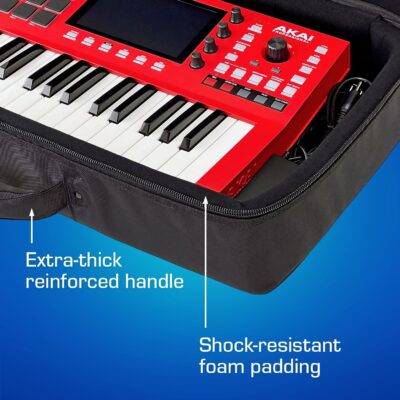 Analog Cases 37-Key Keyboard Travel Bag – Fits Akai MPC Key 37 / Sequential Take 5 / Oberheim TEO-5 / Behringer VC340 / Roland Jupiter XM & JD-XI/Virus TI2 / Modal Argon8 & Cobalt8