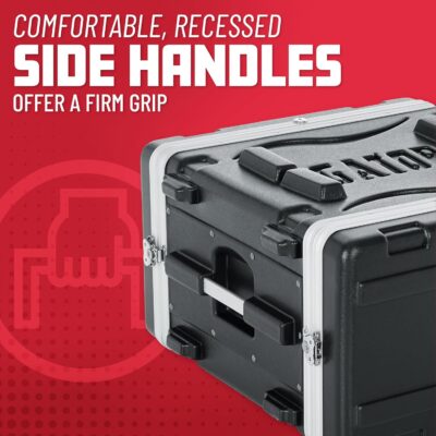 817QIJjjUgL. AC SL1500 Gator Cases Lightweight Molded 6U Rack Case with Heavy Duty Latches, Standard 19.25 Depth (GR-6L)