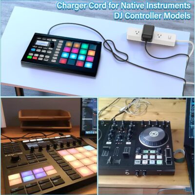 15V DJ Controller Charger Compatible with Native Instruments Power Cord AC Adapter for Maschine Mikro 21947 22550 MK2 Studio NI Traktor Kontrol Audio 2 S2 MK2 MK3 S2MK2 S2MK3 Soundcard System 1.2A