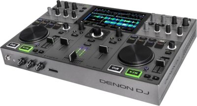 818lIndcJ L. AC SL1500 Denon DJ PRIME GO+ Portable DJ Controller and Mixer with Stem Separation, 2 Decks, Wi-Fi Streaming, Bluetooth, Lights Control, 7 Screen and Battery