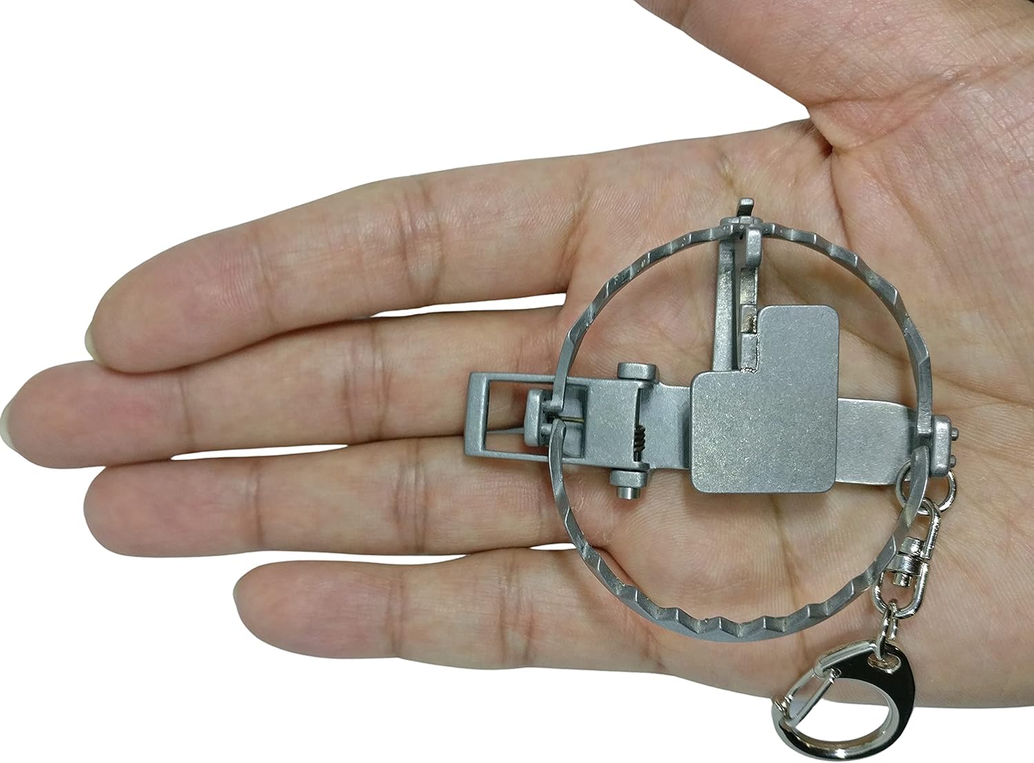 Trappy – The Original MINI Bear Trap Keychain That Works – DESTROY Chips and Crackers!