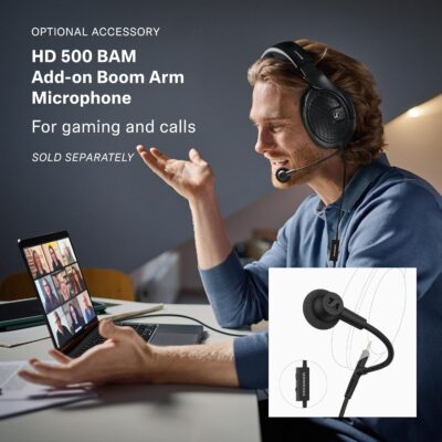 Sennheiser HD 560S Open-Back Over-Ear Wired Headphones – Neutral, Natural Sound for Music, Gaming, and Content Creation, Black