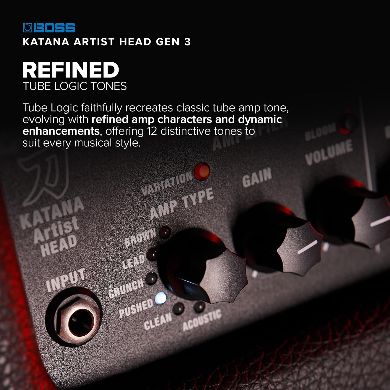 BOSS Katana Artist Head Gen 3 Guitar Amplifier | Flagship 100-Watt Amp Head | Evolved Tube Logic Sound | Sophisticated Tone Tools | Advanced Performance Features