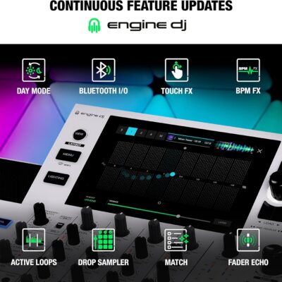 81AYrx6JTxL. AC SL1500 Denon DJ SC LIVE 4 WHITE – Standalone DJ Controller with Stems on 4-Decks, Wi-Fi Streaming, Build-in Speakers, Serato DJ and Virtual DJ Compatible