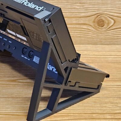 Made in the USA 2 Tier 3D Printed Desktop Mounting Stand For Roland Boutique Series TR-06 TR-08 TR-09 Drum Machine VP-03 Vocoder Synthesizer, Black
