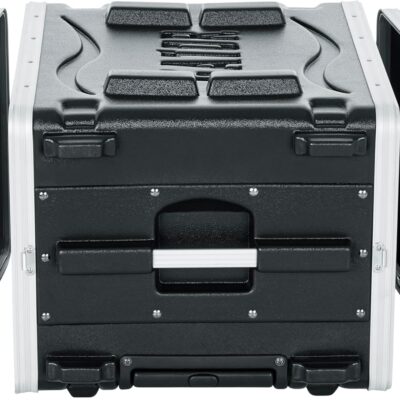 81B8ix33c3L. AC SL1500 Gator Cases Lightweight Rolling 6U Rack Case with Heavy Duty Latches, Retractable Tow Handle, and Recessed Wheels, Standard 19.25 depth, (GRR-6L)