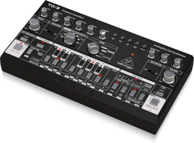 81C7Lkjj9dL. AC SL1500 Behringer TD-3-BK Analog Bass Line Synthesizer with VCO, VCF, 16-Step Sequencer, Distortion Effects and 16-Voice Poly Chain