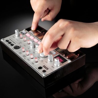 Korg Volca Bass Analog Synthesizer w/Three Oscillators and 16-step Sequencer