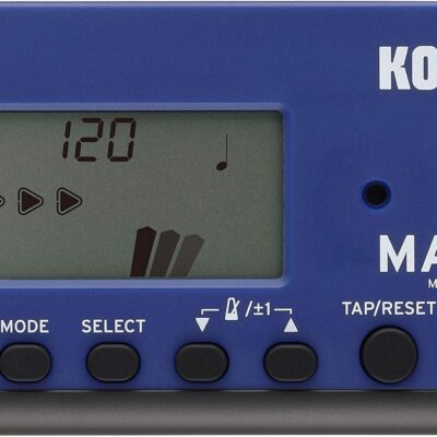 Korg MA-2 Digital Metronome for Orchestral Instruments w/ Large Display and 400 Hours Battery Life – Blue/Black