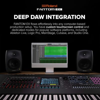 Roland FANTOM-08 | 88-Note Weighted-Action Synthesizer Keyboard | Thousands of Electronic & Acoustic Sounds | ZEN-Core & SuperNATURAL Technologies | Deep Onboard Sampling | DAW Integration =