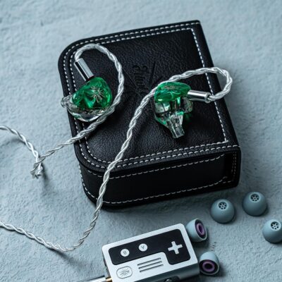 Linsoul Kiwi Ears Orchestra Lite Performance Custom 8BA in-Ear Monitor IEM with Detachable 4-core 7N Oxygen-Free Copper OFC Cable, Handcrafts Faceplate for Audiophile Studio Musician (Green)