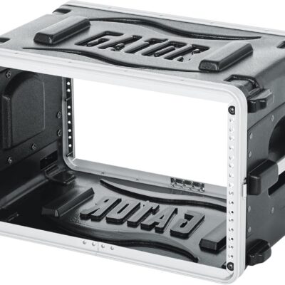 81DPEpAc6dL. AC SL1500 Gator Cases Lightweight Molded 6U Rack Case with Heavy Duty Latches, Shallow 14.25 Depth (GR-6S)