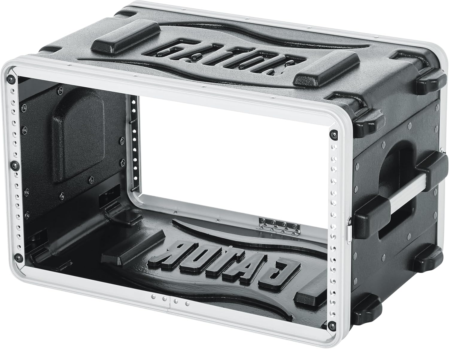 Gator Cases Lightweight Molded 6U Rack Case with Heavy Duty Latches, Shallow 14.25 Depth (GR-6S)