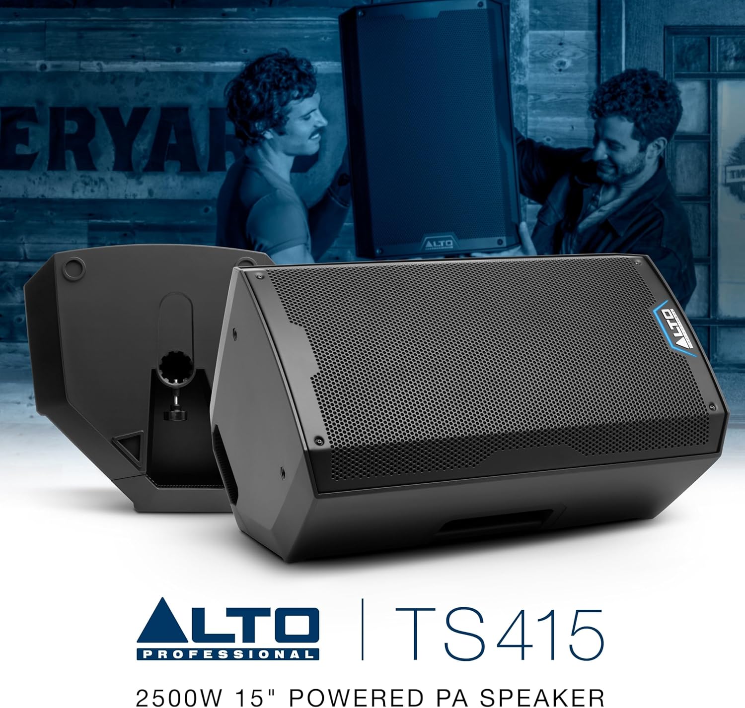 ALTO TS415 2500W 15 Powered PA Speaker with 3 Channel Mixer, Bluetooth Streaming, Wireless Loudspeaker Linking, DSP App