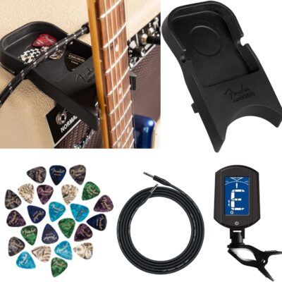 Fender Blues Junior IV 30th Anniversary Amplifier Bundle with Amperstand Guitar Cradle, Tuner, Cable, and Austin Bazaar Exclusive 24-Pack Picks