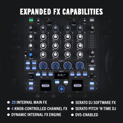RANE PERFORMER 4-Channel Motorized DJ Controller, 7 Platters with Displays, Precision Feel Faders, Stem Split, Advanced FX, Serato DJ Pro Included