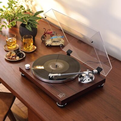 Audio-Technica AT-LPW50BT-RW Manual Belt-Drive Turntable, Rosewood
