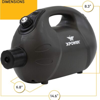 81GZJhadE8L. AC SL1500 XPOWER F-16B ULV Cold Fogger, Mist Blower, and Sprayer for Cleaning, Disinfecting, Pest Control, Odor Elimination, and Mold Removal, 25+ Ft. Spray Distance, 1.6 L Tank Capacity, Rechargeable Battery