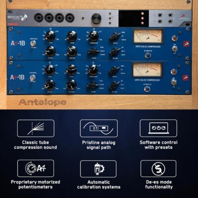 Antelope Audio A4-1B Optical Compressor — Optical Tube Compressor w/Analog Signal Path & Custom Transformers — DAW Integration, Remote Control & Automation — Analog Automated Opto Valve Compressor