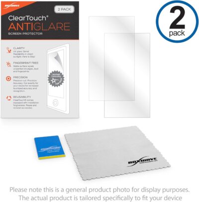 BoxWave Screen Protector Compatible with QSC TouchMix – 16 – ClearTouch Anti-Glare (2-Pack), Anti-Fingerprint Matte Film Skin